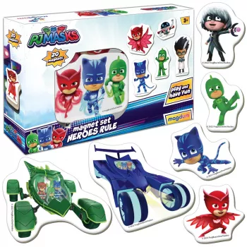 LEAN TOYS PJ Masks Magnetų Rinkinys Pjmasks ME 5031-32