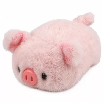 LEAN TOYS Minkštas kiaulės talismanas, 16 cm, rožinė