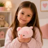 LEAN TOYS Minkštas kiaulės talismanas, 16 cm, rožinė