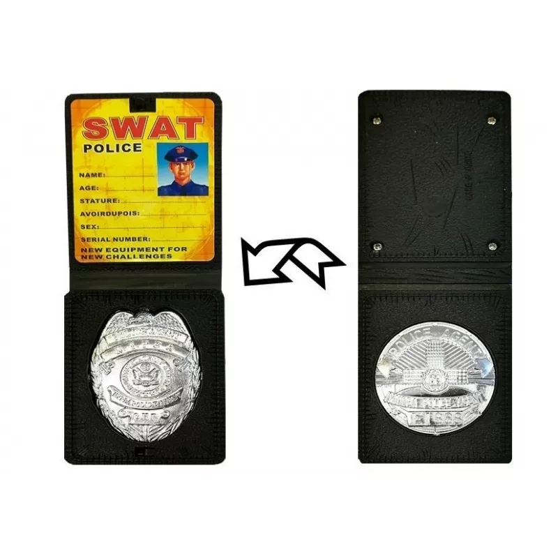 LEAN TOYS Policijos žaidimų rinkinys su barškučiu