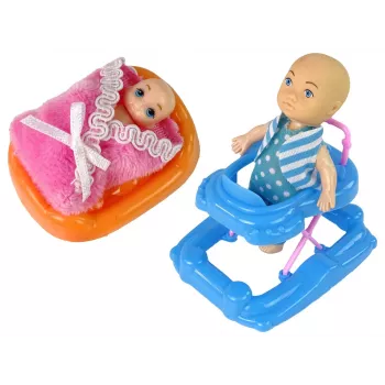 LEAN TOYS Pregnant Baby Doll Long Hair Accessories