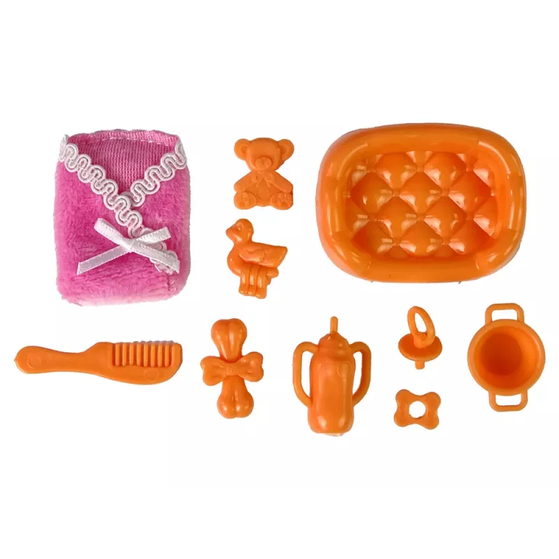 LEAN TOYS Pregnant Baby Doll Long Hair Accessories