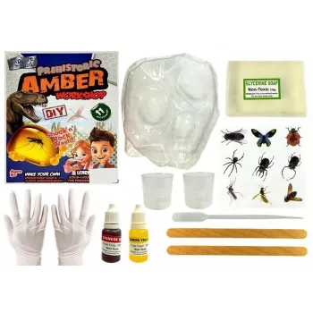 LEAN TOYS Prehistory Creative Set Create Amber Insects