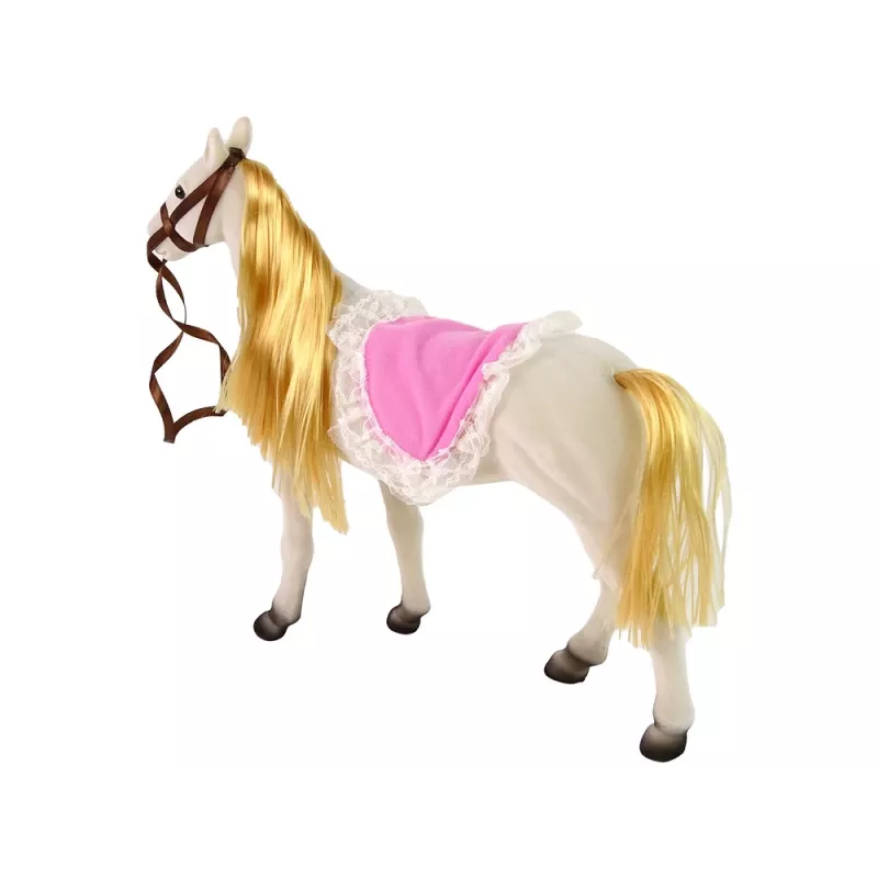 LEAN TOYS Princess Doll with White Pony Figures Accessories