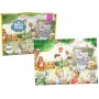 LEAN TOYS Puzzle School for Animals 100 dalių