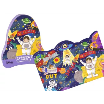 LEAN TOYS Puzzle Space Ufo Planets 48 Pieces