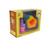 LEAN TOYS Piramidiniai puodeliai kūdikiams Asterisks