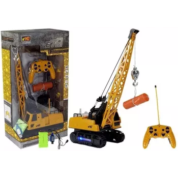 LEAN TOYS R/C Kranas su Judama Strėle ir Šviesomis
