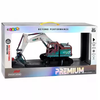 LEAN TOYS RC Crawler Ekskavatorius su Judama Ranka ir Šviesomis 1:14