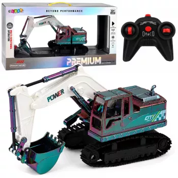 LEAN TOYS RC Crawler Ekskavatorius su Judama Ranka ir Šviesomis 1:14
