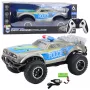 LEAN TOYS RC bekelės policijos automobilis 1:8 sidabrinis