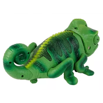 LEAN TOYS nuotolinio valdymo chameleonas su žalia šviesa 28 cm