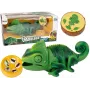 LEAN TOYS nuotolinio valdymo chameleonas su žalia šviesa 28 cm