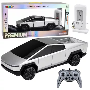 LEAN TOYS nuotoliniu valdymu elektrinis pikapas 1:12 su įkrovimo stotele
