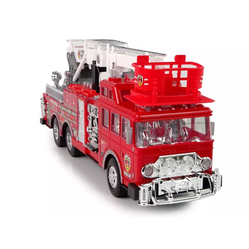 LEAN TOYS nuotolinio valdymo gaisrinė su dujų pedalu, stabdžiu ir garsu