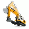 LEAN TOYS nuotolinio valdymo vikšrinis ekskavatorius su šviesomis ir garsais, geltonas, 1:16