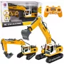 LEAN TOYS nuotolinio valdymo vikšrinis ekskavatorius su šviesomis ir garsais, geltonas, 1:16