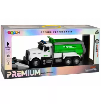 LEAN TOYS nuotolinio valdymo savivartis su pakeliamu kėbulu, žalias, 1:14