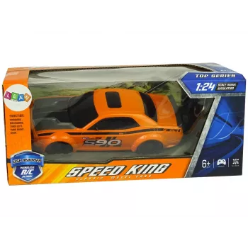 LEAN TOYS nuotoliniu valdymu sportinis automobilis 1:24 Racing Orange 27 MHz Pilot