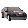 LEAN TOYS nuotoliniu valdymu sportinis automobilis R/C 1:24 juodas su keičiamais ratais