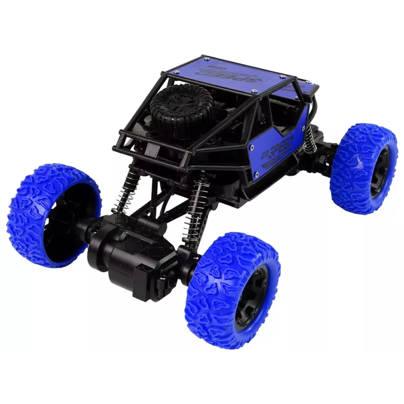 LEAN TOYS nuotoliniu valdymu visureigis R/C 1:18 mėlynas