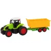 LEAN TOYS nuotoliniu valdymu traktorius su priekaba RC 1:16 žalias