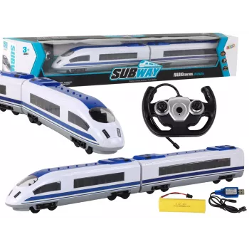 LEAN TOYS nuotoliniu valdymu traukinys 65 cm R/C su šviesomis