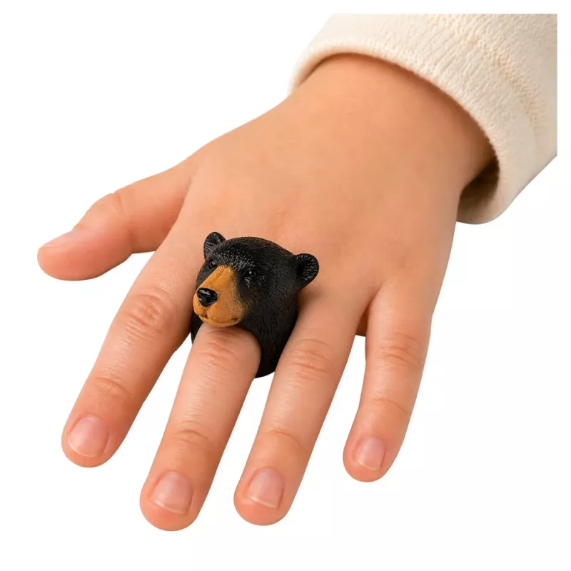 LEAN TOYS Ring on Hand Educational Animals Bear