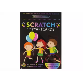 LEAN TOYS Scratch Coloring Book For Children School
