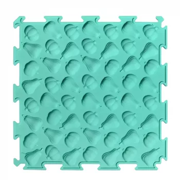 LEAN TOYS Sensory Path Puzzle Tiles Various Structures Colors 24.5 cm 10 pcs.