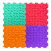 LEAN TOYS Sensory Path Puzzle Tiles Various Structures Colors 24,5 cm 10 pcs.