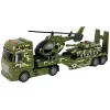 LEAN TOYS Set Military Tank Friction Drive Helicopter Truck