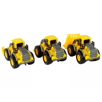 LEAN TOYS Statybinės technikos rinkinys 3 geltoni modeliai