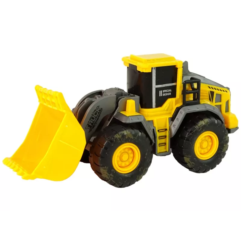 LEAN TOYS Statybinės technikos rinkinys 3 geltoni modeliai