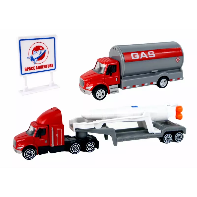 LEAN TOYS Figūrėlių rinkinys Space Truck Rocket 15 vnt.