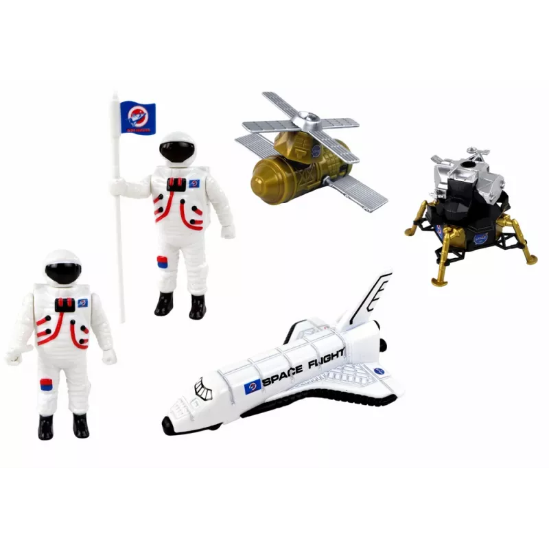 LEAN TOYS Figūrėlių rinkinys Space Truck Rocket 15 vnt.