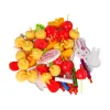 LEAN TOYS Saldumynų, pyragaičių ir sausainių rinkinys su Velcro dekoracijomis „Pasidaryk pats“