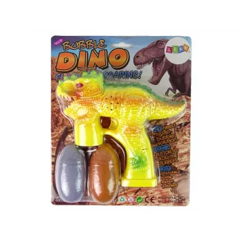LEAN TOYS Muilo burbulai Dinozauras Burbulų skystis Kiaušinis Geltona