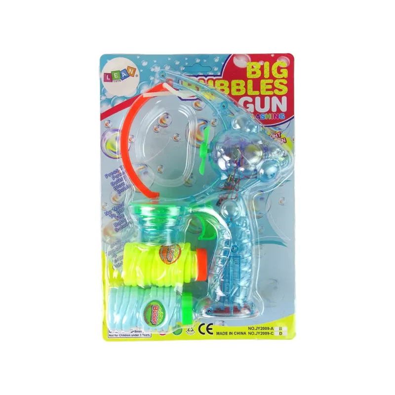 LEAN TOYS Muilo burbulų pistoletas 24cm su šviesomis ir garsu
