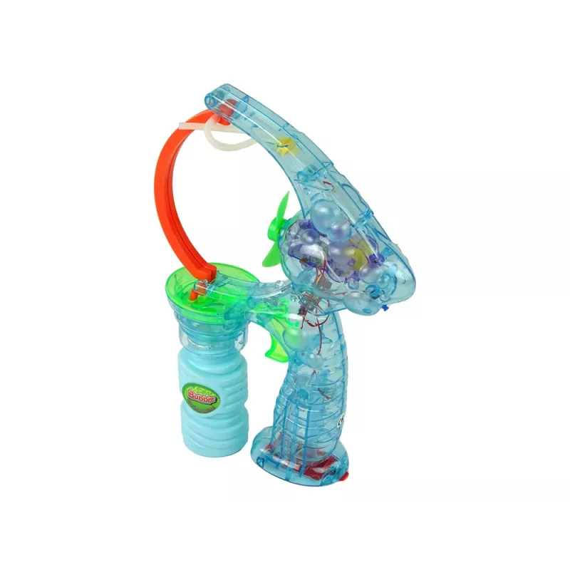 LEAN TOYS Muilo burbulų pistoletas 24cm su šviesomis ir garsu