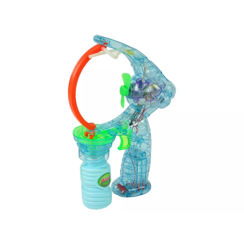 LEAN TOYS Muilo burbulų pistoletas 24cm su šviesomis ir garsu