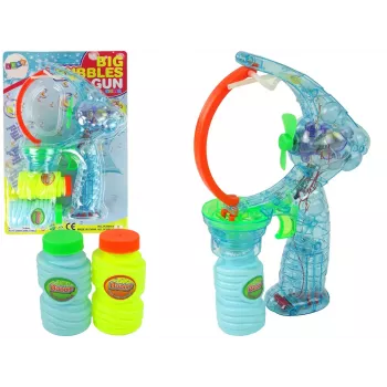 LEAN TOYS Muilo burbulų pistoletas 24cm su šviesomis ir garsu