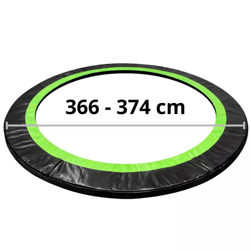 LEAN TOYS spyruoklių dangtelis 12 pėdų trampolinui LEAN SPORT PRO – UV atsparus PVC, mėlynas
