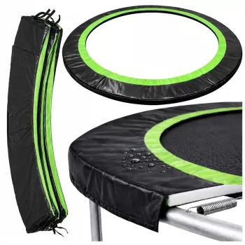 LEAN TOYS spyruoklių dangtelis 12 pėdų trampolinui LEAN SPORT PRO – UV atsparus PVC, mėlynas