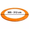 LEAN TOYS spyruoklių apsauginė danga 10ft batutui, mėlyna, UV atsparus PVC, EPE putos, elastinės juostos, EN71, BEST serija