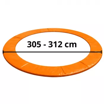 LEAN TOYS spyruoklių apsauginė danga 10ft batutui, mėlyna, UV atsparus PVC, EPE putos, elastinės juostos, EN71, BEST serija