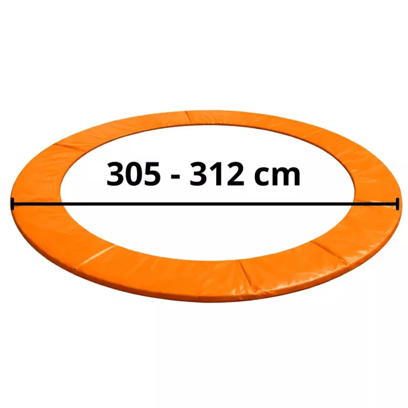 LEAN TOYS spyruoklių apsauginė danga 10ft batutui, mėlyna, UV atsparus PVC, EPE putos, elastinės juostos, EN71, BEST serija
