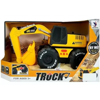 LEAN TOYS Spring Drive Excavator Sounds and Lights