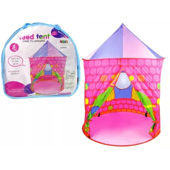 LEAN TOYS Tent Palace Castle Princess Base For Kids Pink