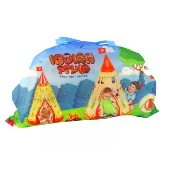 LEAN TOYS Tipi palapinė vaikams sodui